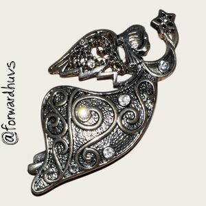 Bundle Sale 3 for $15 | Angle Brooch With Rhinestone Embellishments